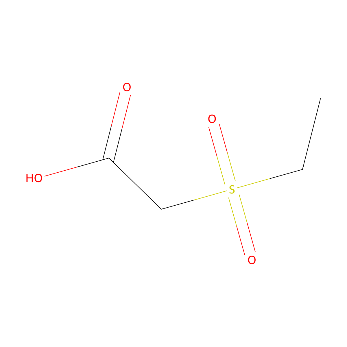2-(Ethanesulfonyl)acetic acid molecular structure, CAS 141811-44-1