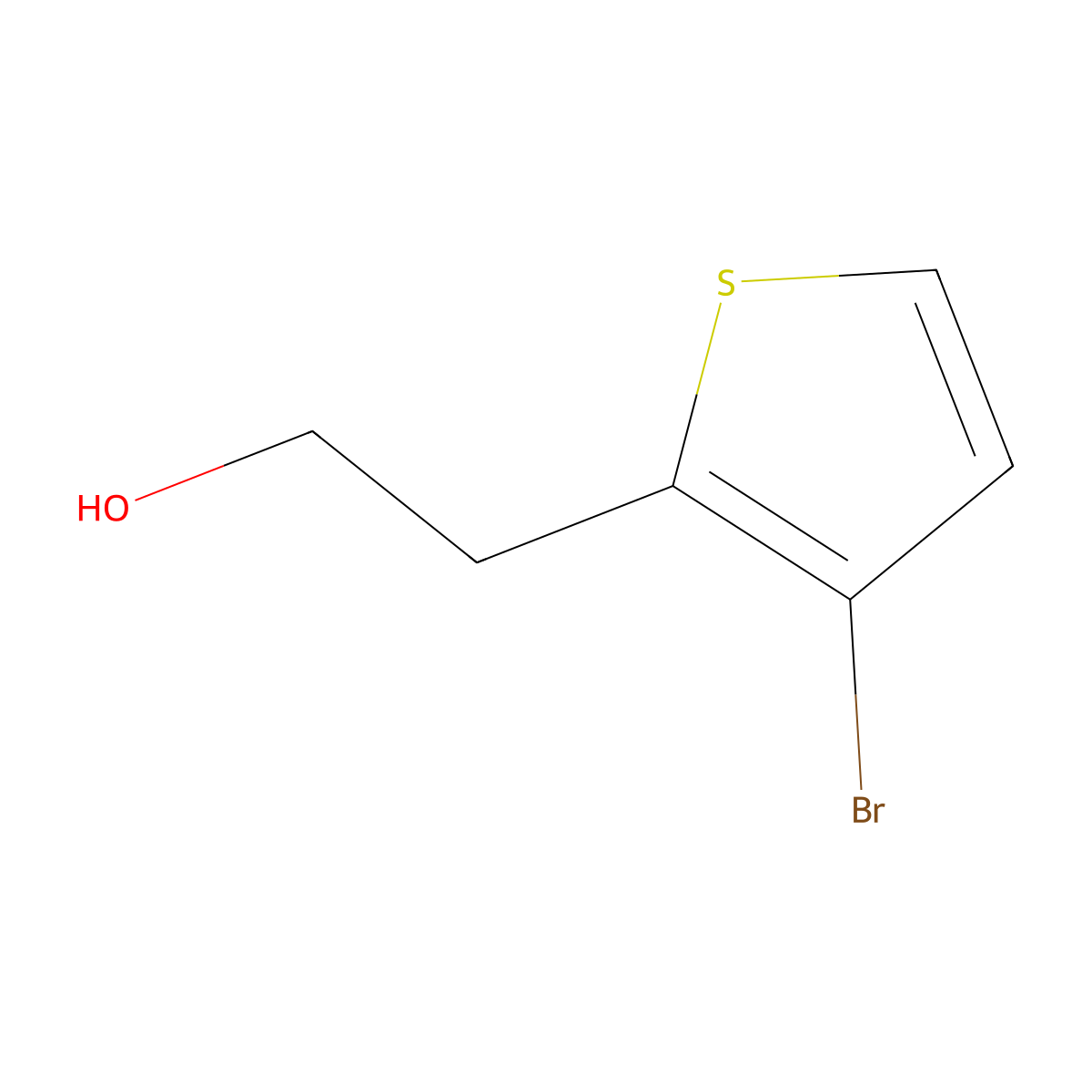 2-(3-Bromothiophen-2-yl)ethanol molecular structure, CAS 141811-49-6