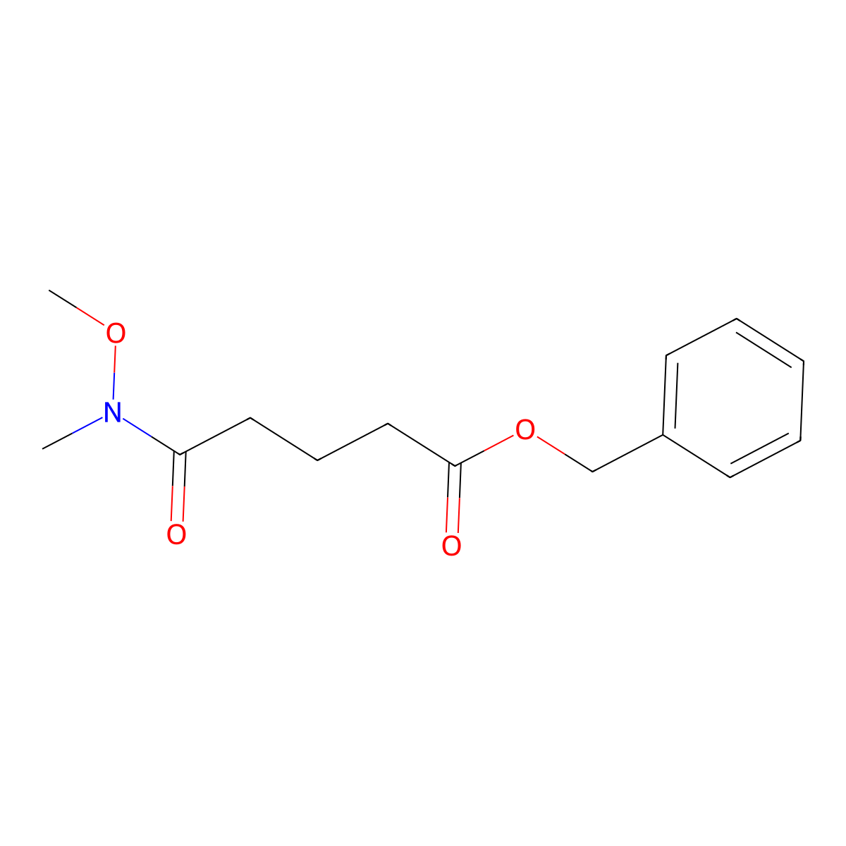 Benzyl 5-[Methoxy(methyl)amino]-5-oxopentanoate molecular structure, CAS 1418117-77-7