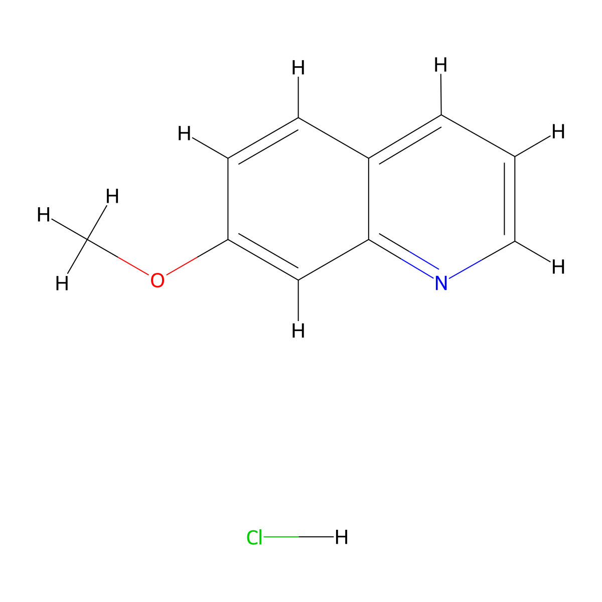 7-Methoxyquinoline Hydrochloride molecular structure, CAS 1418117-82-4