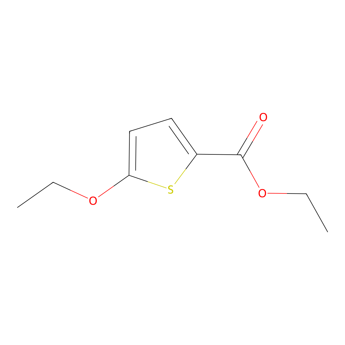 Ethyl 5-Ethoxy-2-thiophenecarboxylate molecular structure, CAS 1418117-85-7