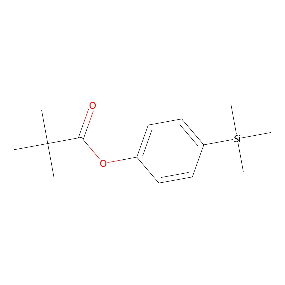 4-(Trimethylsilyl)phenyl Pivalate molecular structure, CAS 1418117-88-0