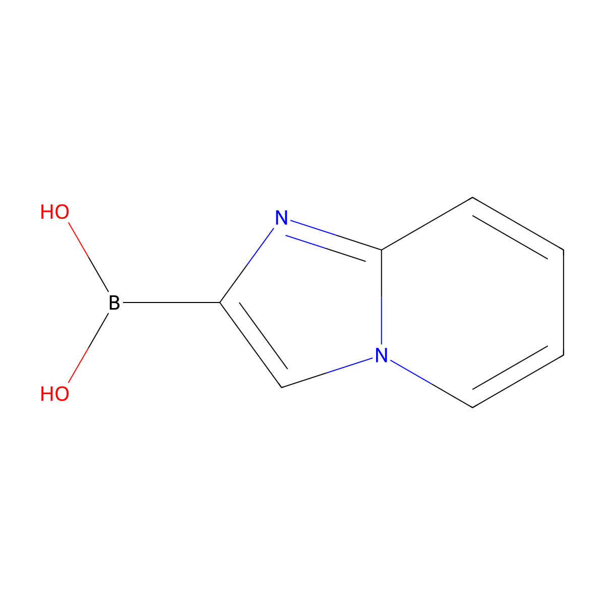 Imidazo[1,2-a]pyridin-2-ylboronic acid molecular structure, CAS 1418124-76-1