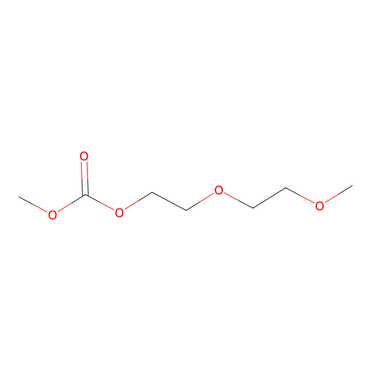 2-(2-Methoxyethoxy)ethyl methyl carbonate molecular structure, CAS 141814-27-9
