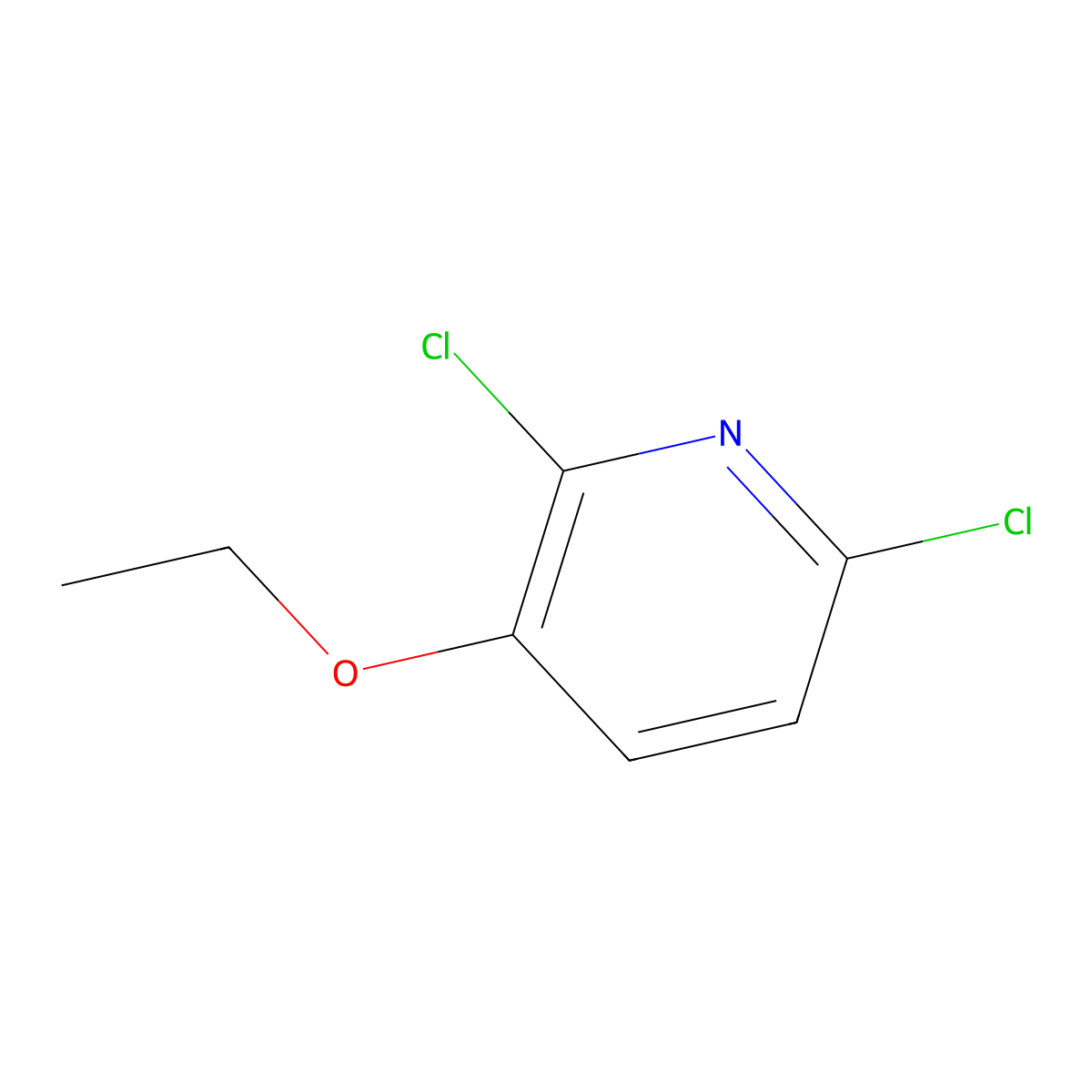 2,6-Dichloro-3-ethoxypyridine molecular structure, CAS 1418153-04-4