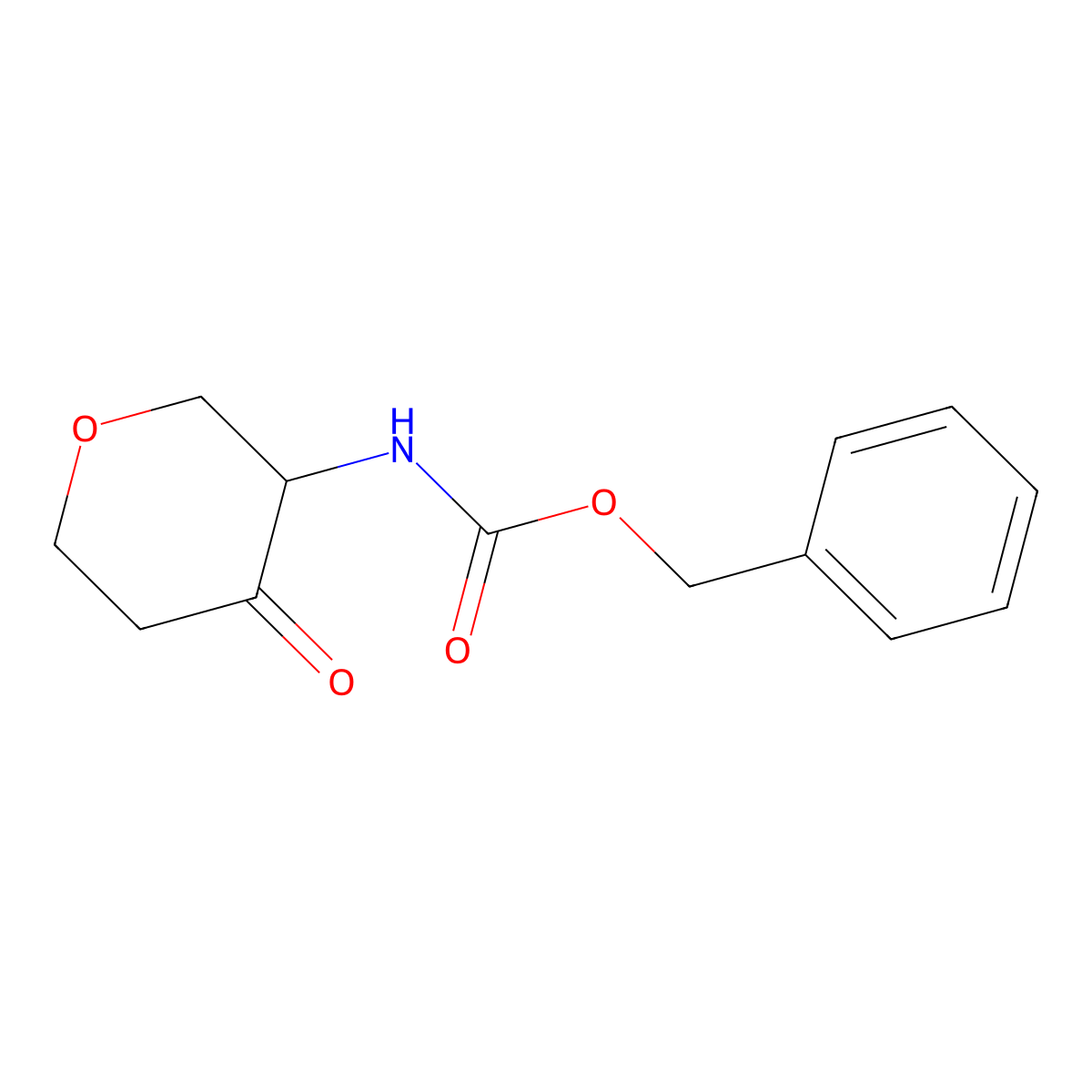 benzyl N-(4-oxooxan-3-yl)carbamate molecular structure, CAS 1418199-64-0