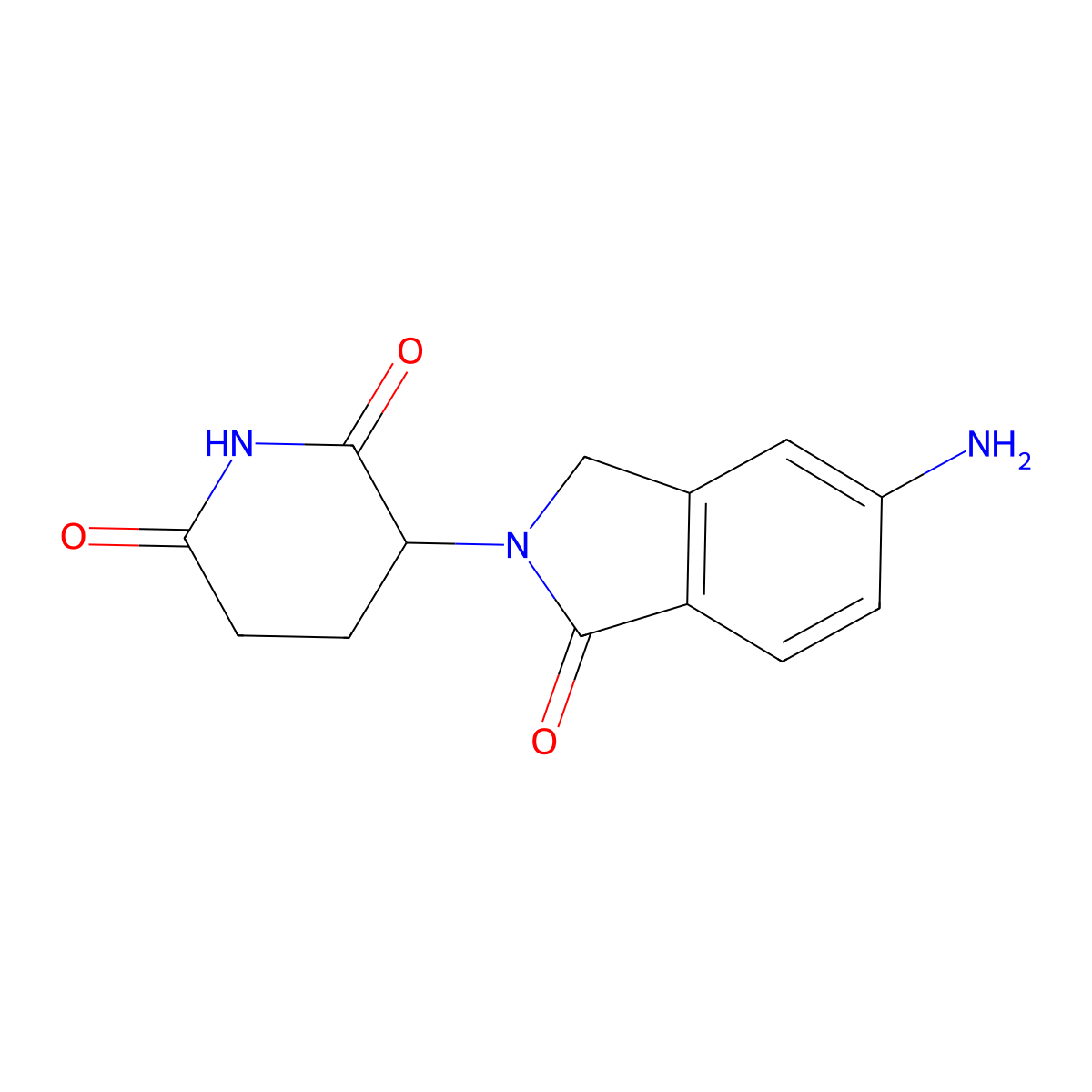 (S)-3-(5-Amino-1-oxoisoindolin-2-yl)piperidine-2,6-dione molecular structure, CAS 1418209-90-1
