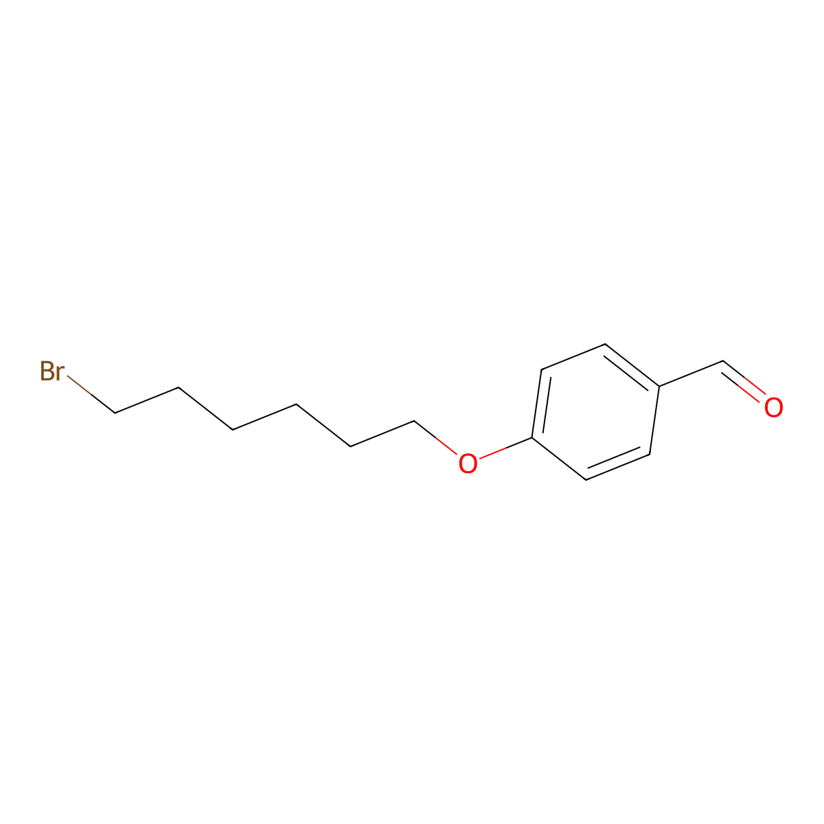 4-[(6-Bromohexyl)oxy]benzaldehyde molecular structure, CAS 141823-14-5