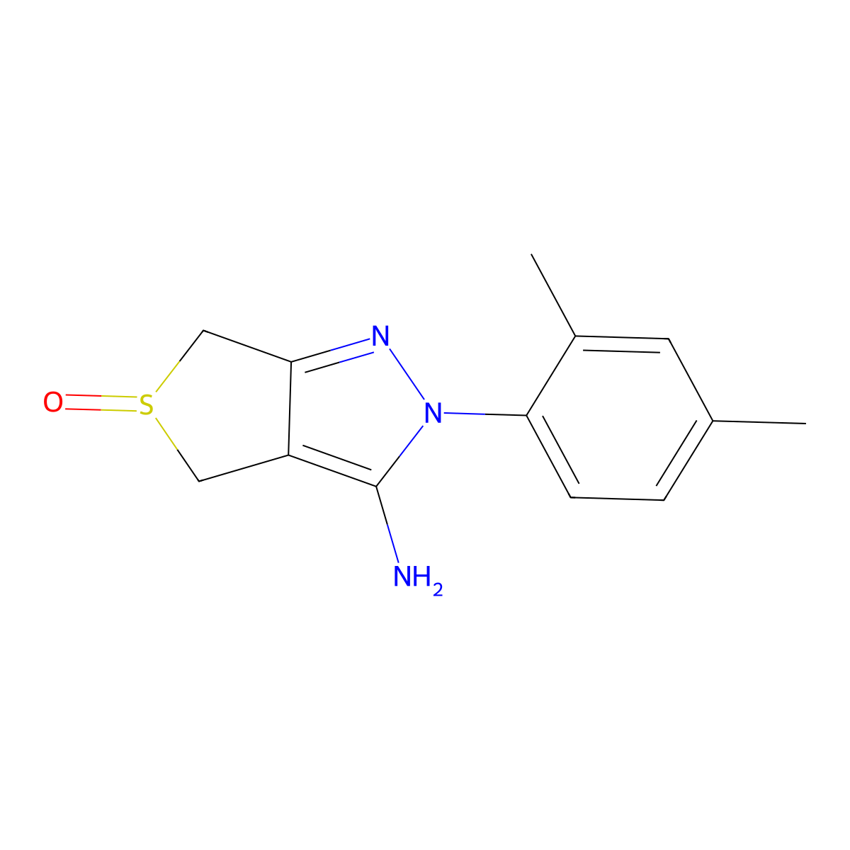 2-(2,4-Dimethyl-phenyl)-5-oxo-2,4,5,6-tetrahydro-5l4-thieno[3,4-c]pyrazol-3-ylamine molecular structure, CAS 1418273-59-2