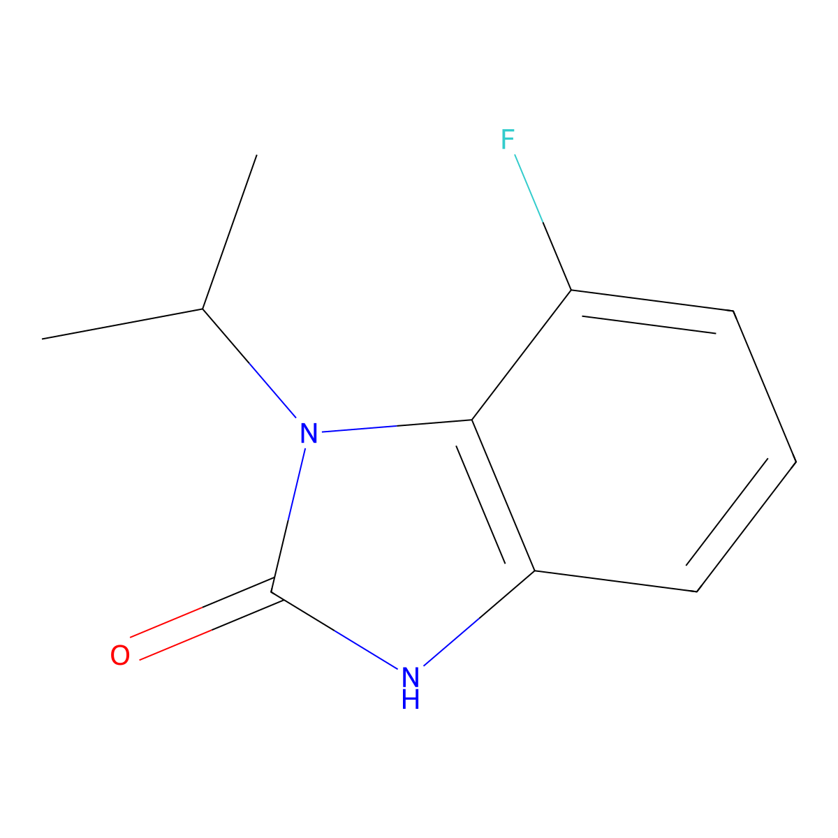 7-Fluoro-1-isopropyl-1H-benzo[d]imidazol-2(3H)-one molecular structure, CAS 1418277-48-1