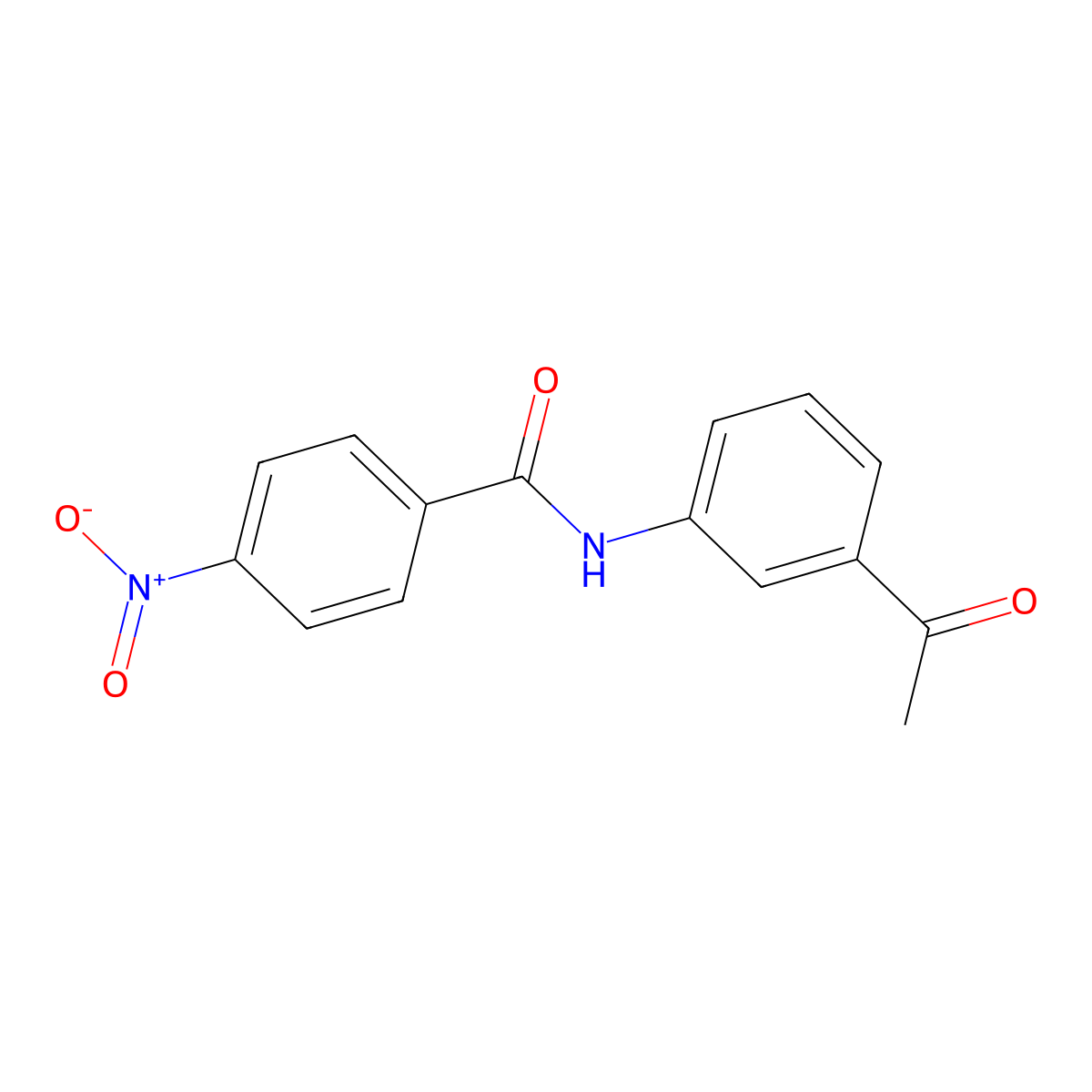 N-(3-acetylphenyl)-4-nitrobenzamide molecular structure, CAS 141828-22-0