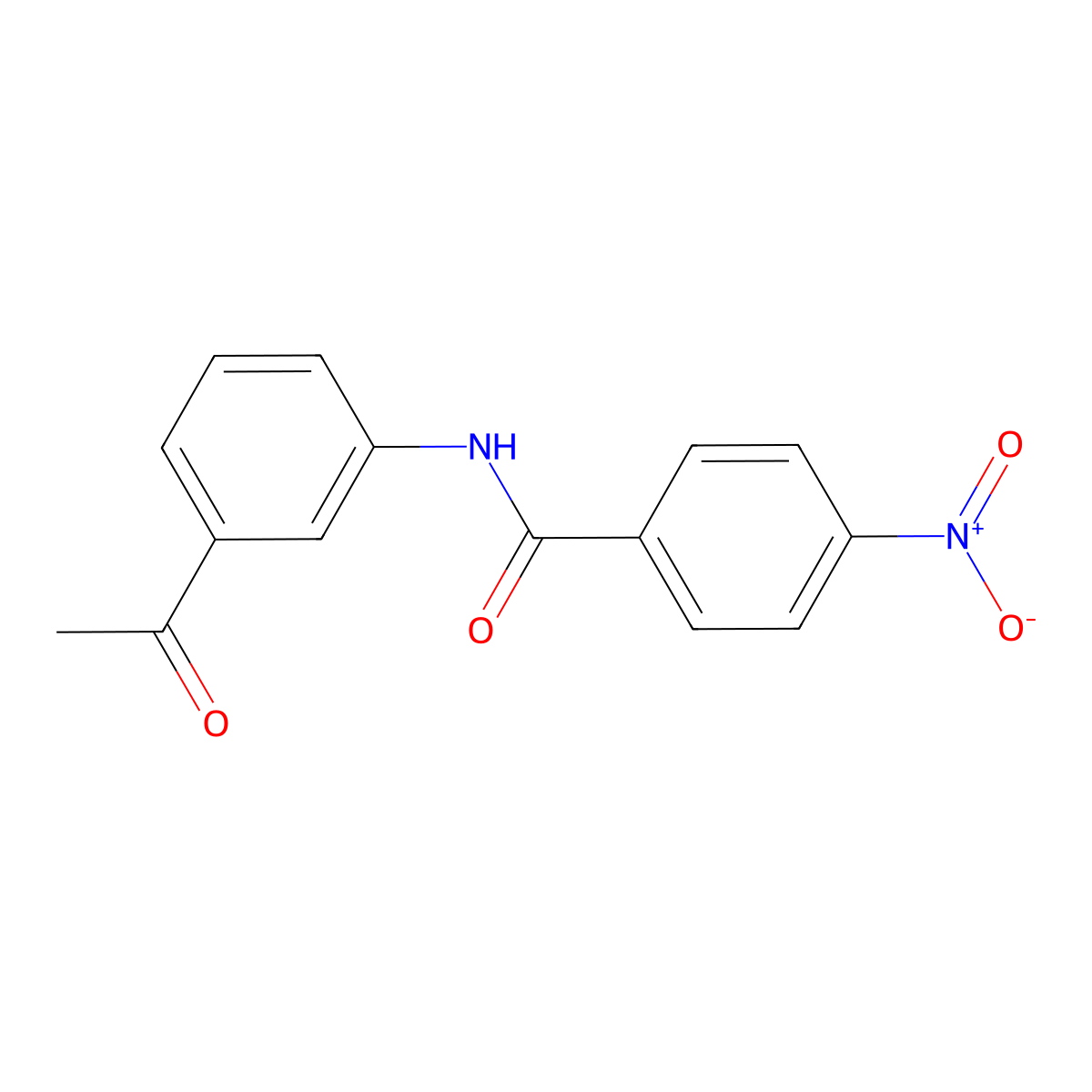 N-(3-acetylphenyl)-4-nitrobenzamide molecular structure, CAS 141828-22-0