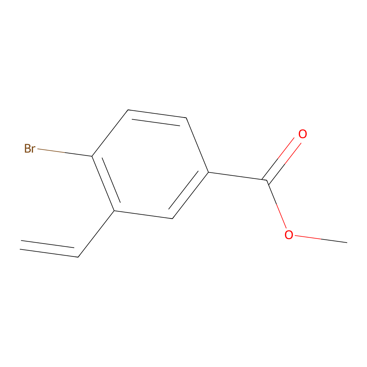 Methyl 4-bromo-3-vinylbenzoate molecular structure, CAS 1418281-81-8