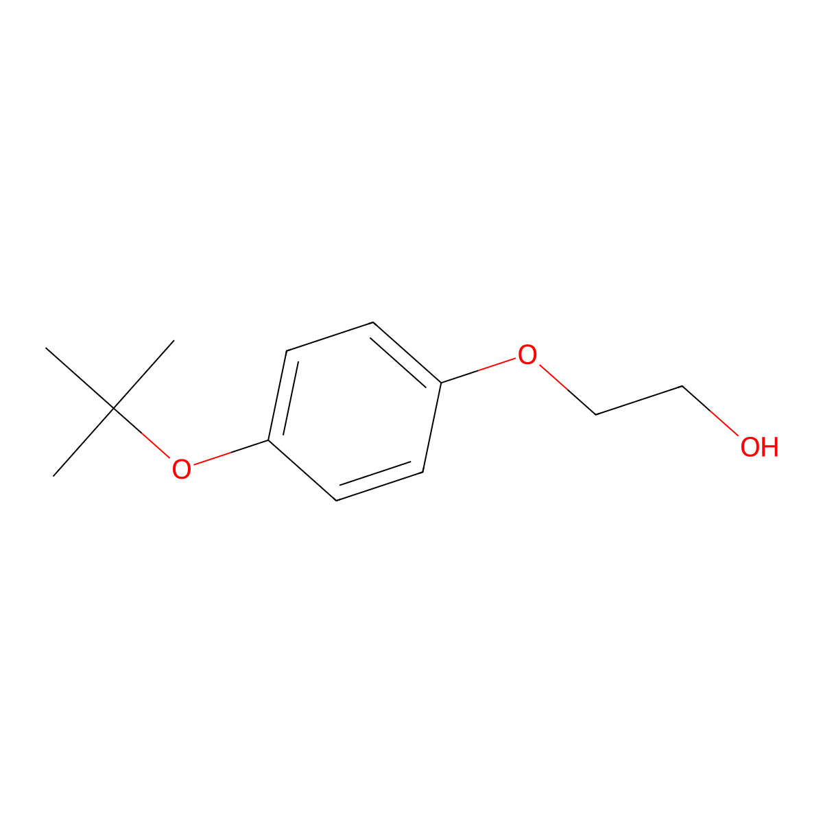 2-(4-Tert-butoxyphenoxy)ethanol molecular structure, CAS 1418287-35-0