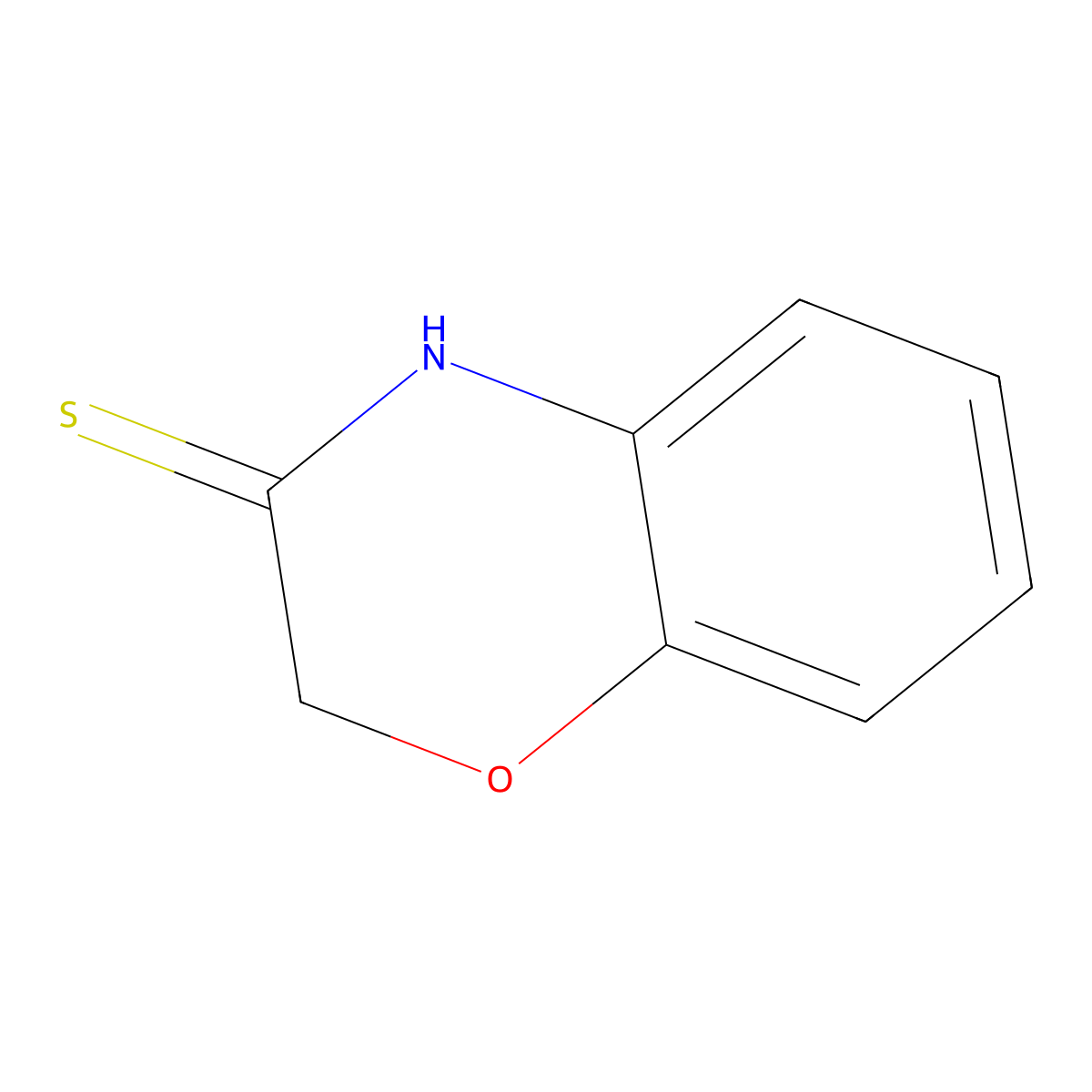 2H-1,4-benzoxazine-3(4H)-thione molecular structure, CAS 14183-51-8