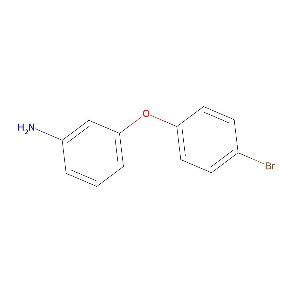 3-(4-Bromophenoxy)aniline molecular structure, CAS 141839-57-8