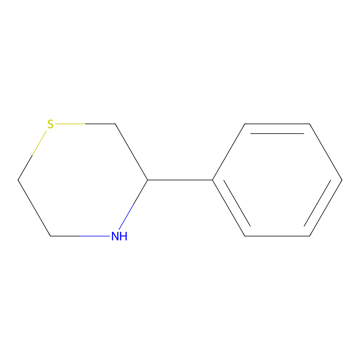 3-Phenylthiomorpholine molecular structure, CAS 141849-62-9