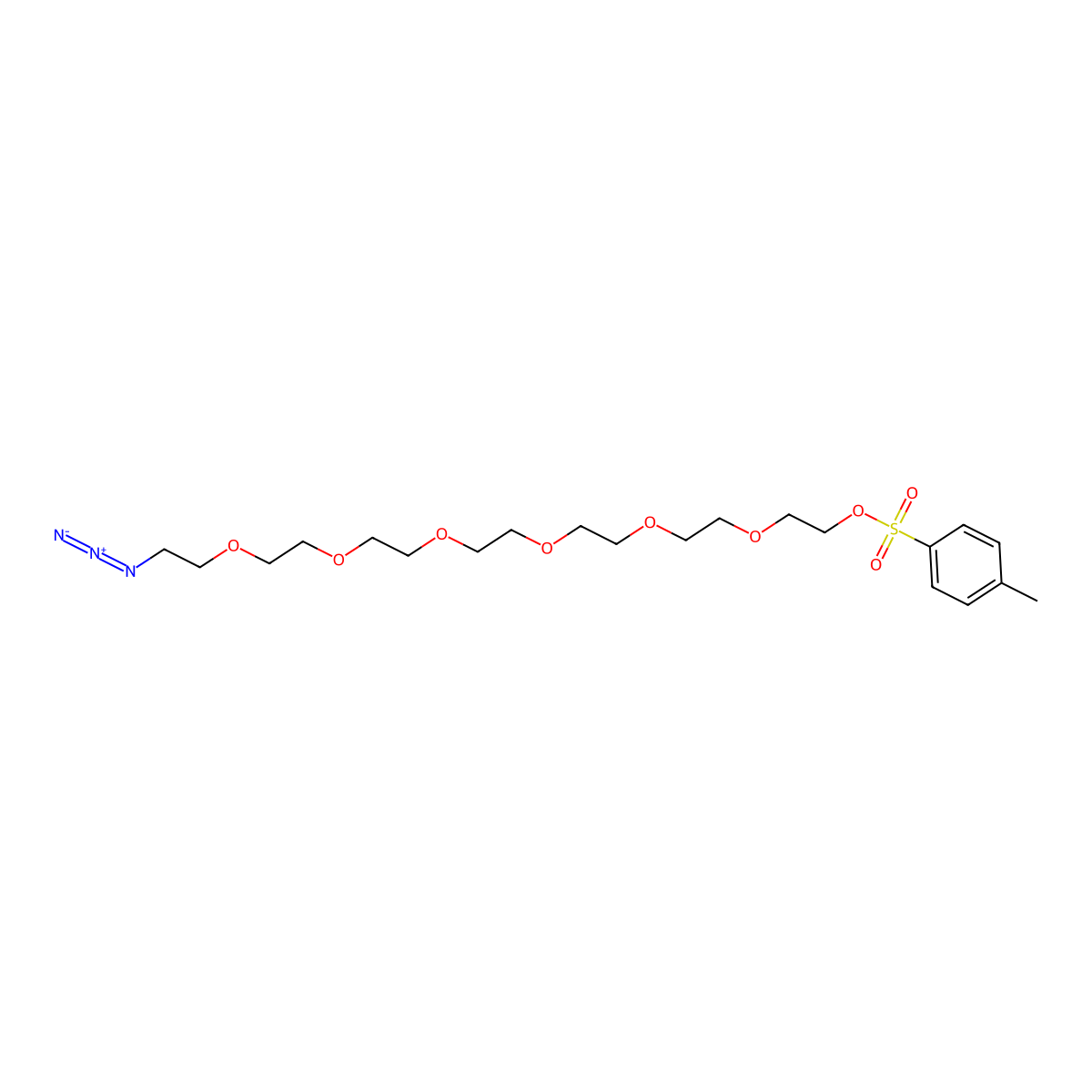 Azide-PEG7-Tos molecular structure, CAS 1418561-41-7
