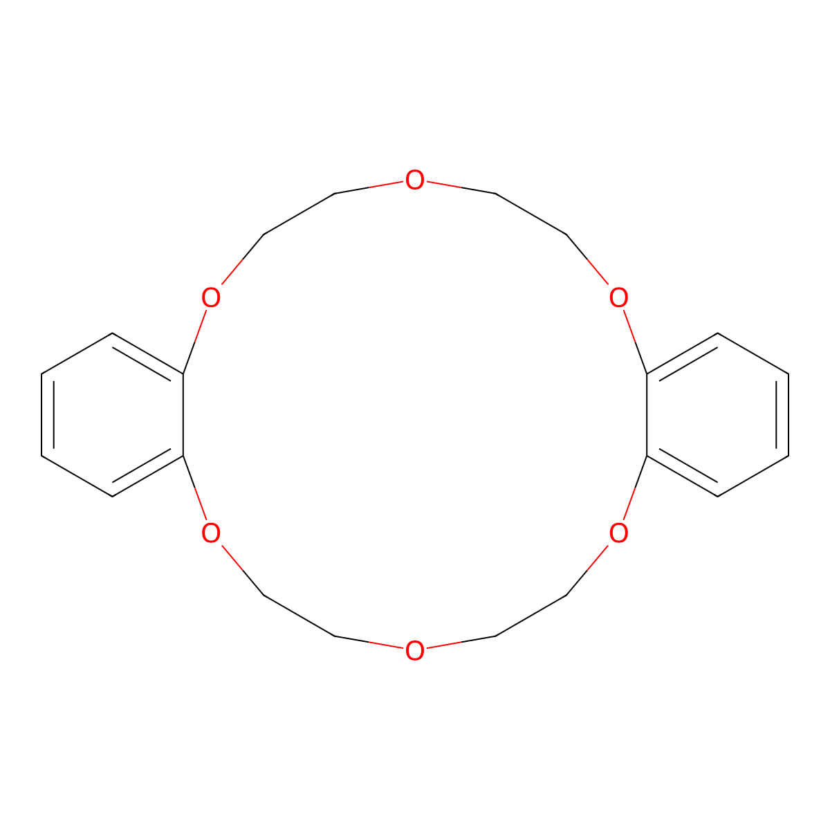 Dibenzo-18-crown-6 , Dibenzo-18-crown-6 molecular structure, CAS 14187-32-7