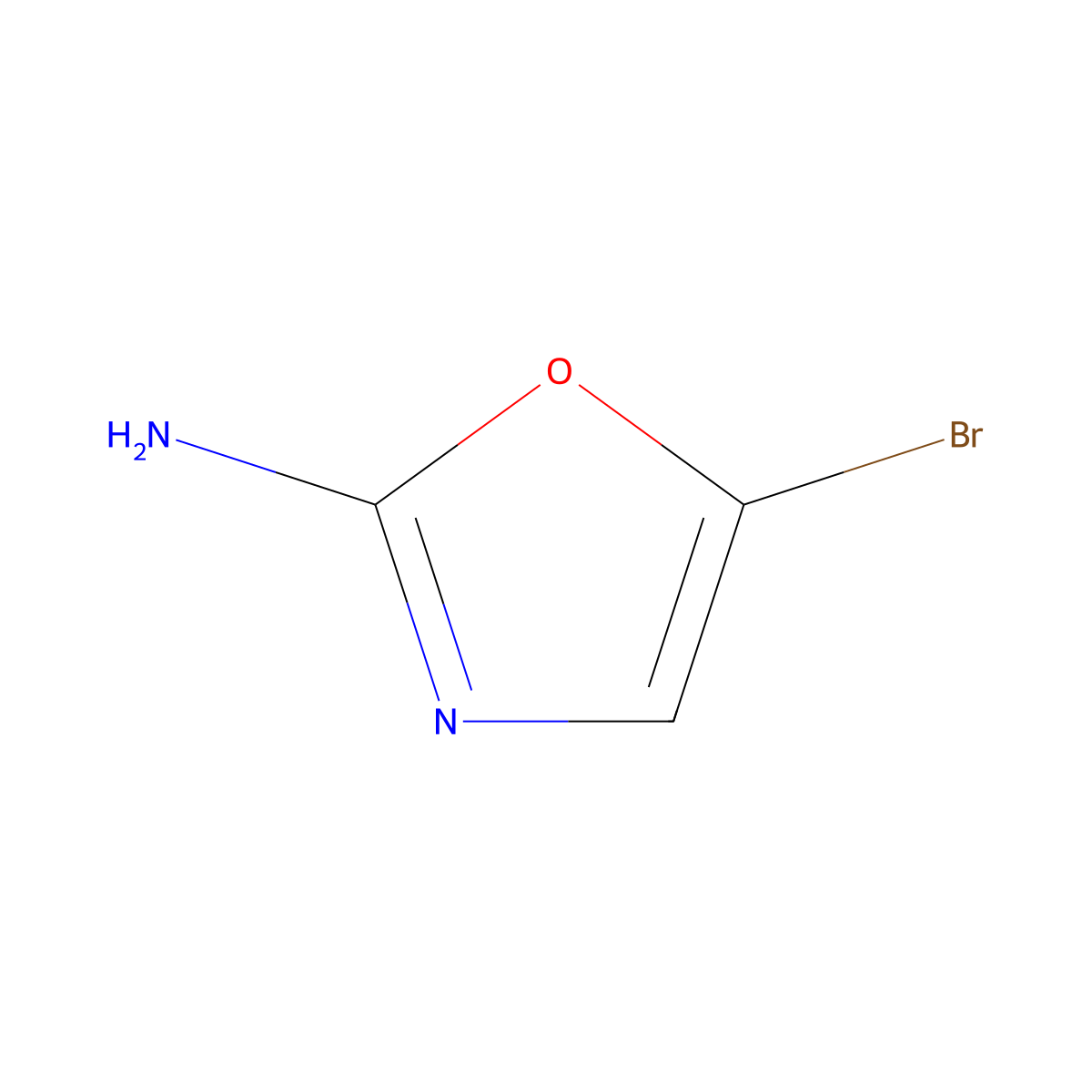 5-Bromooxazol-2-amine molecular structure, CAS 1418740-53-0