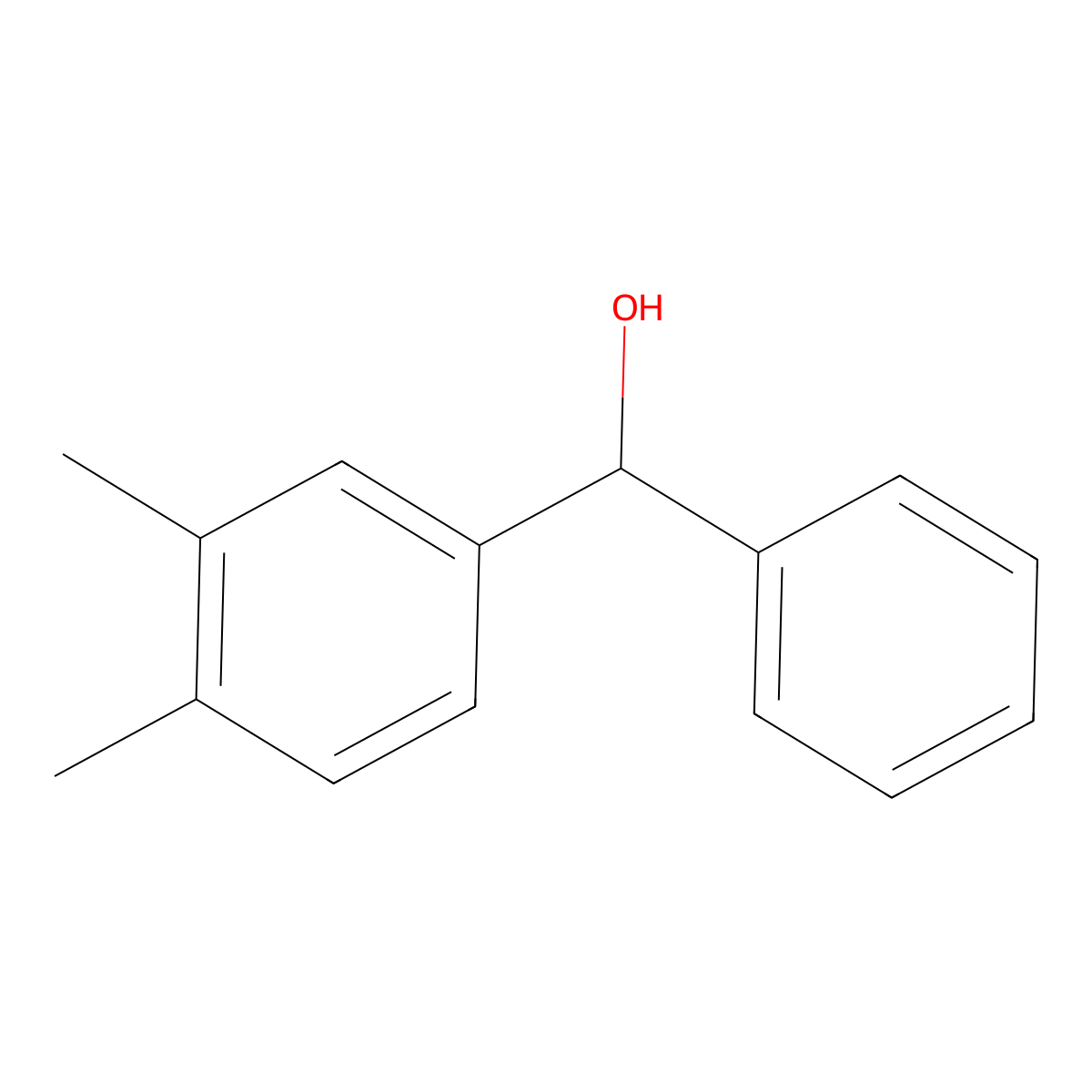 (3,4-Dimethylphenyl)(phenyl)methanol molecular structure, CAS 14189-53-8
