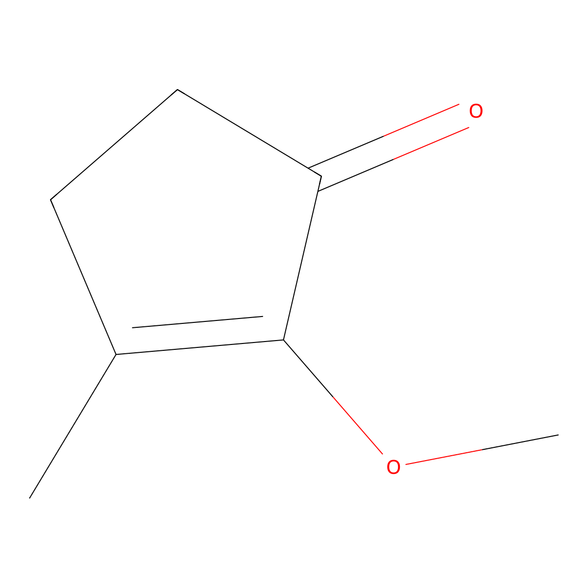 2-Methoxy-3-methyl-2-cyclopentenone molecular structure, CAS 14189-85-6