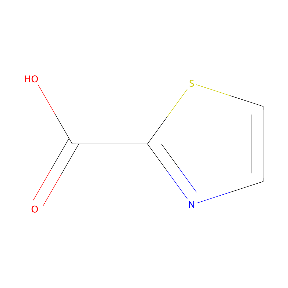 1,3-Thiazole-2-carboxylic acid molecular structure, CAS 14190-59-1