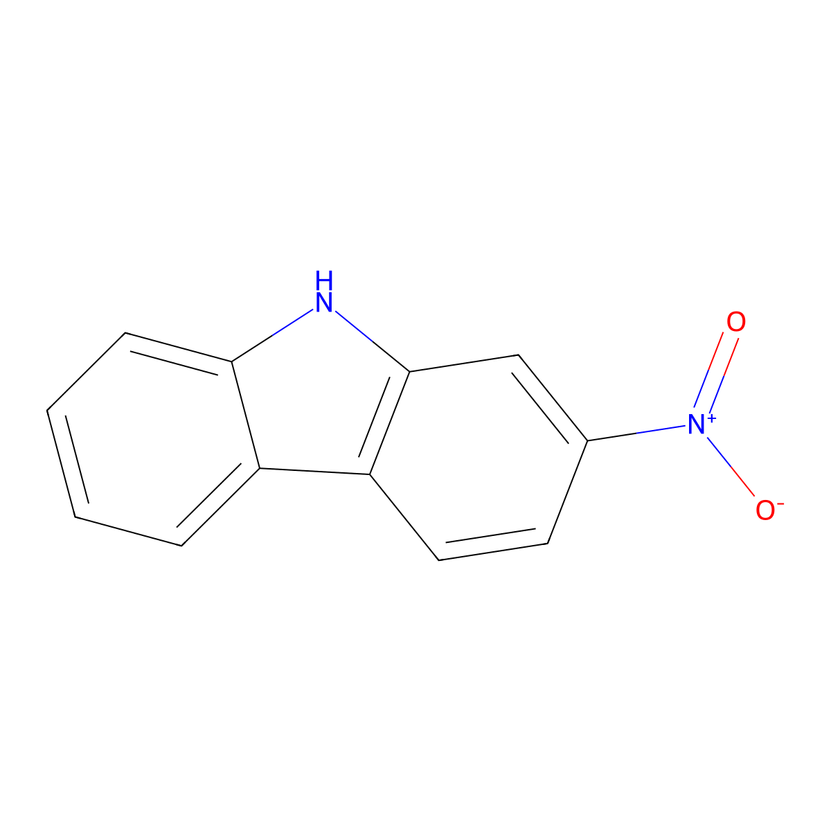 2-Nitrocarbazole molecular structure, CAS 14191-22-1