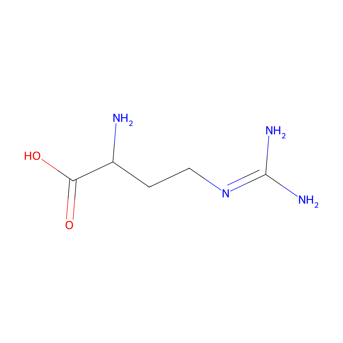 L-Norarginine molecular structure, CAS 14191-90-3