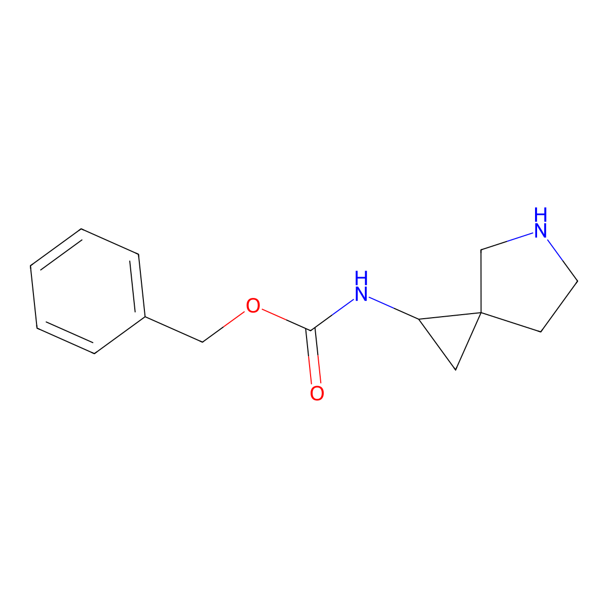 benzyl N-{5-azaspiro[2.4]heptan-1-yl}carbamate molecular structure, CAS 1419101-05-5