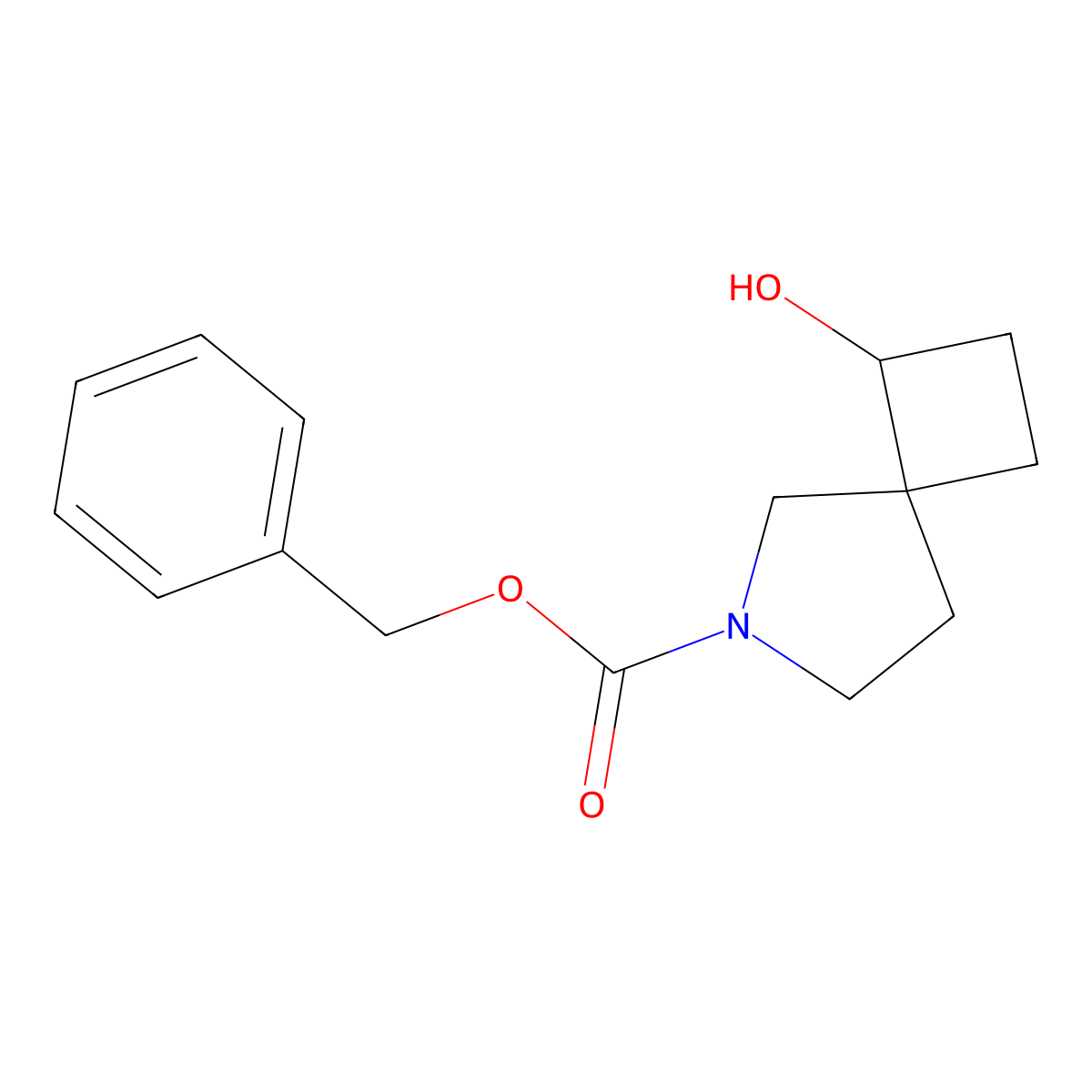6-Cbz-1-hydroxy-6-aza-spiro[3.4]octane molecular structure, CAS 1419101-06-6
