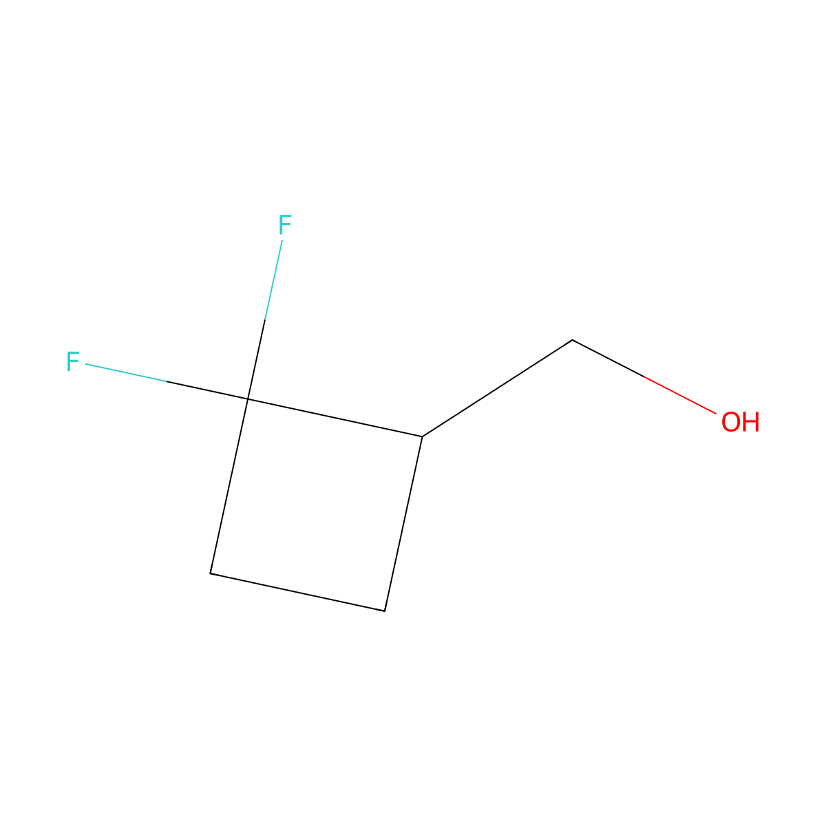 (2,2-Difluorocyclobutyl)methanol molecular structure, CAS 1419101-11-3