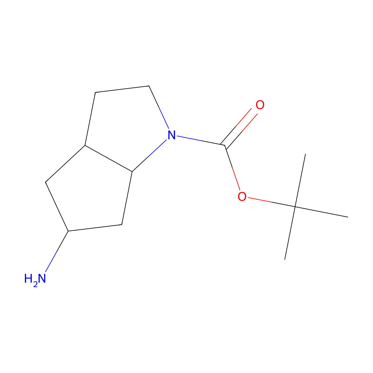 5-Amino-1-Boc-hexahydrocyclopenta[b]pyrrole molecular structure, CAS 1419101-27-1