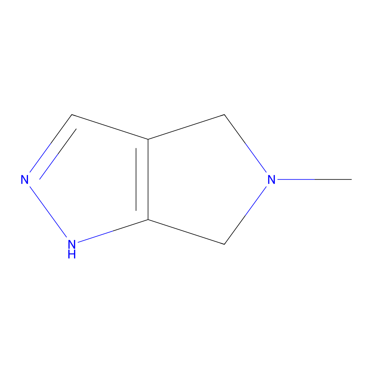 5-Methyl-1,4,5,6-tetrahydropyrrolo[3,4-c]pyrazole molecular structure, CAS 1419101-29-3