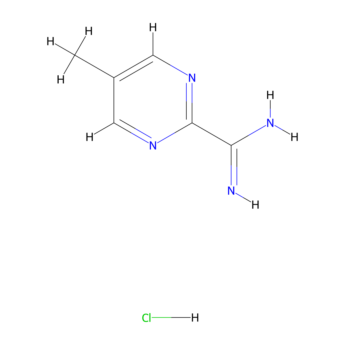 5-Methylpyrimidine-2-carboxamidine hydrochloride molecular structure, CAS 1419101-32-8