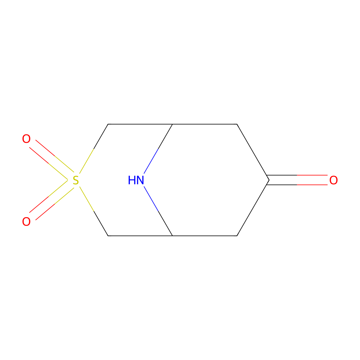 3-Thia-9-azabicyclo[3.3.1]nonane-3,3,7-trione molecular structure, CAS 1419209-32-7