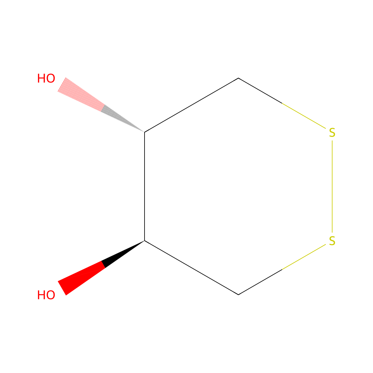 (4S,5S)-1,2-dithiane-4,5-diol molecular structure, CAS 14193-38-5