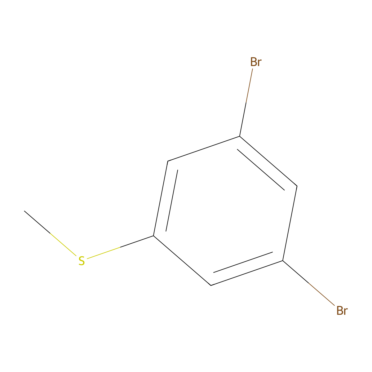 1,3-Dibromo-5-(methylthio)benzene molecular structure, CAS 141938-37-6