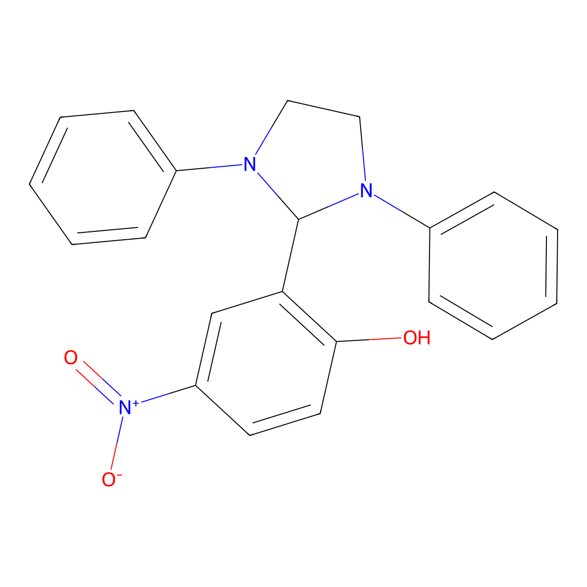 2-(1,3-Diphenylimidazolidin-2-yl)-4-nitrophenol molecular structure, CAS 141951-87-3