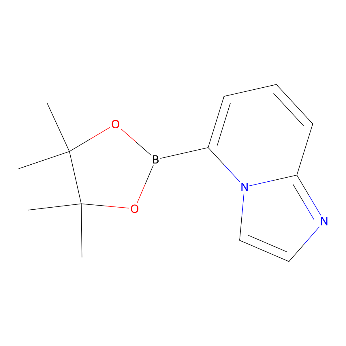 5-(4,4,5,5-Tetramethyl-1,3,2-dioxaborolan-2-yl)imidazo[1,2-a]pyridine molecular structure, CAS 1419554-16-7