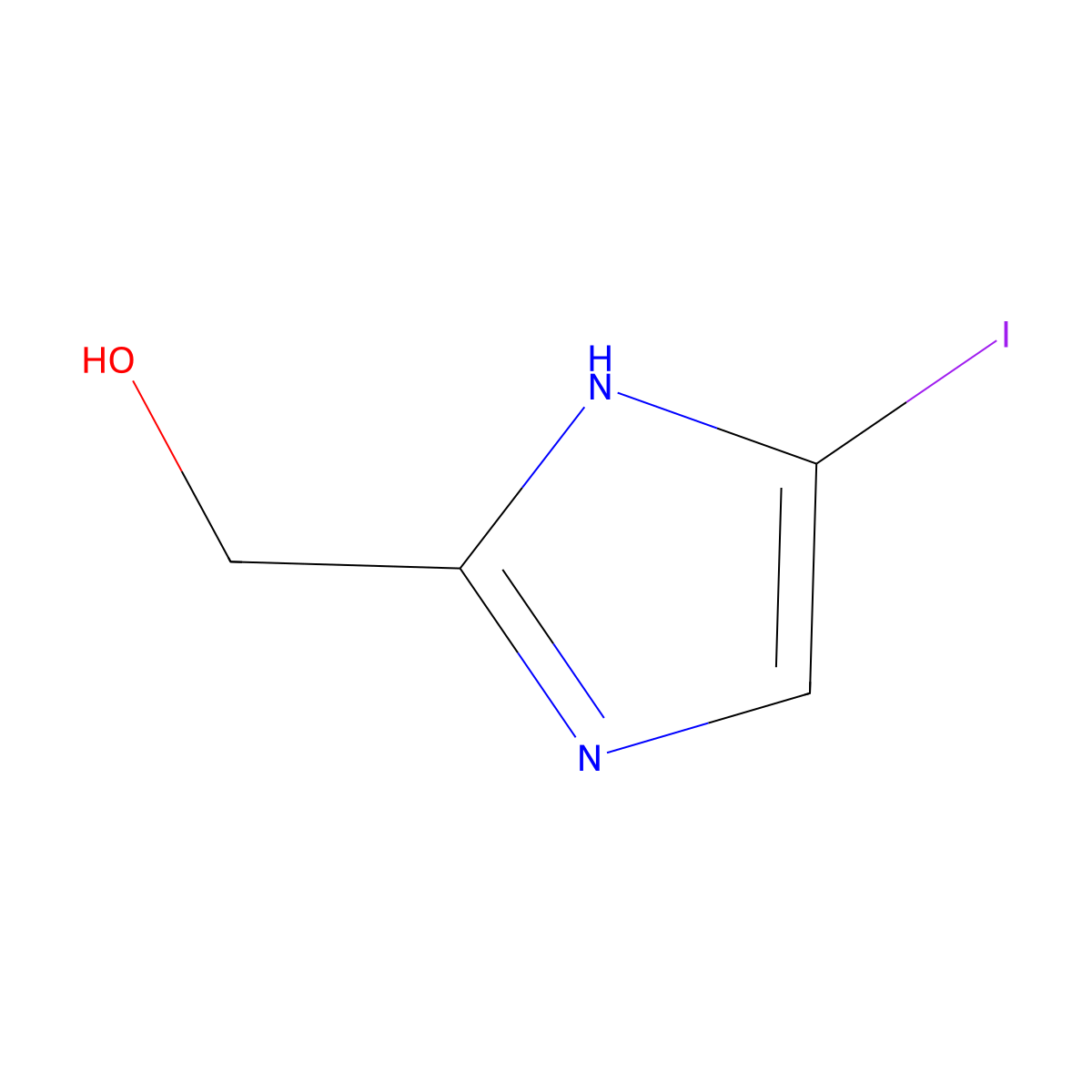 (5-iodo-1H-iMidazol-2-yl)Methanol molecular structure, CAS 1419607-71-8