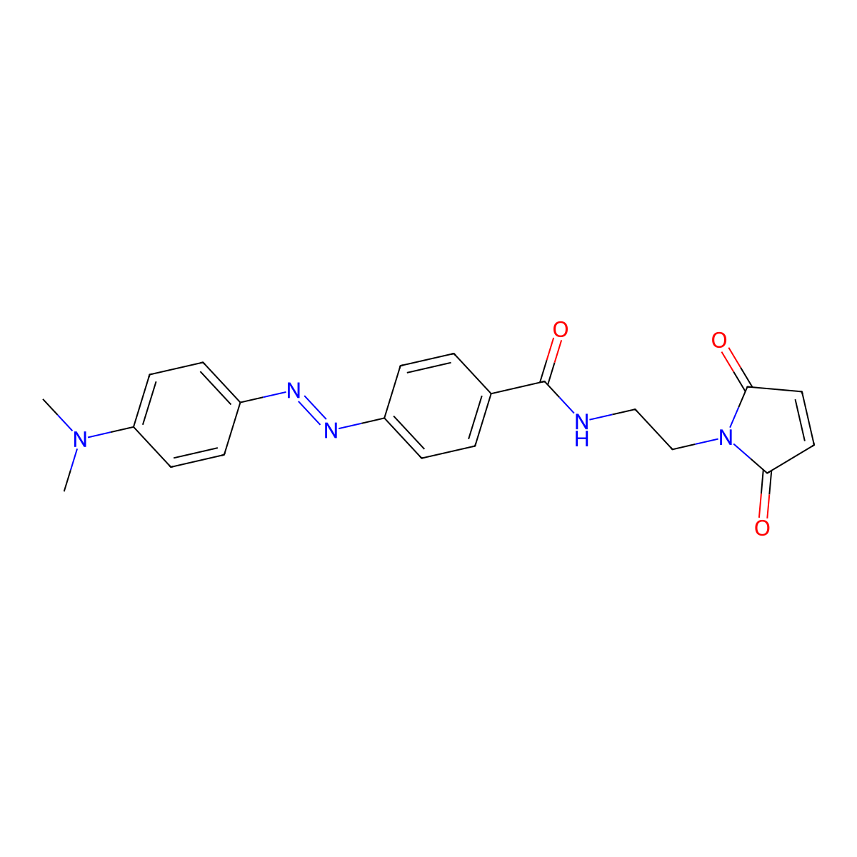 DABCYL C2 maleimide molecular structure, CAS 1419639-70-5