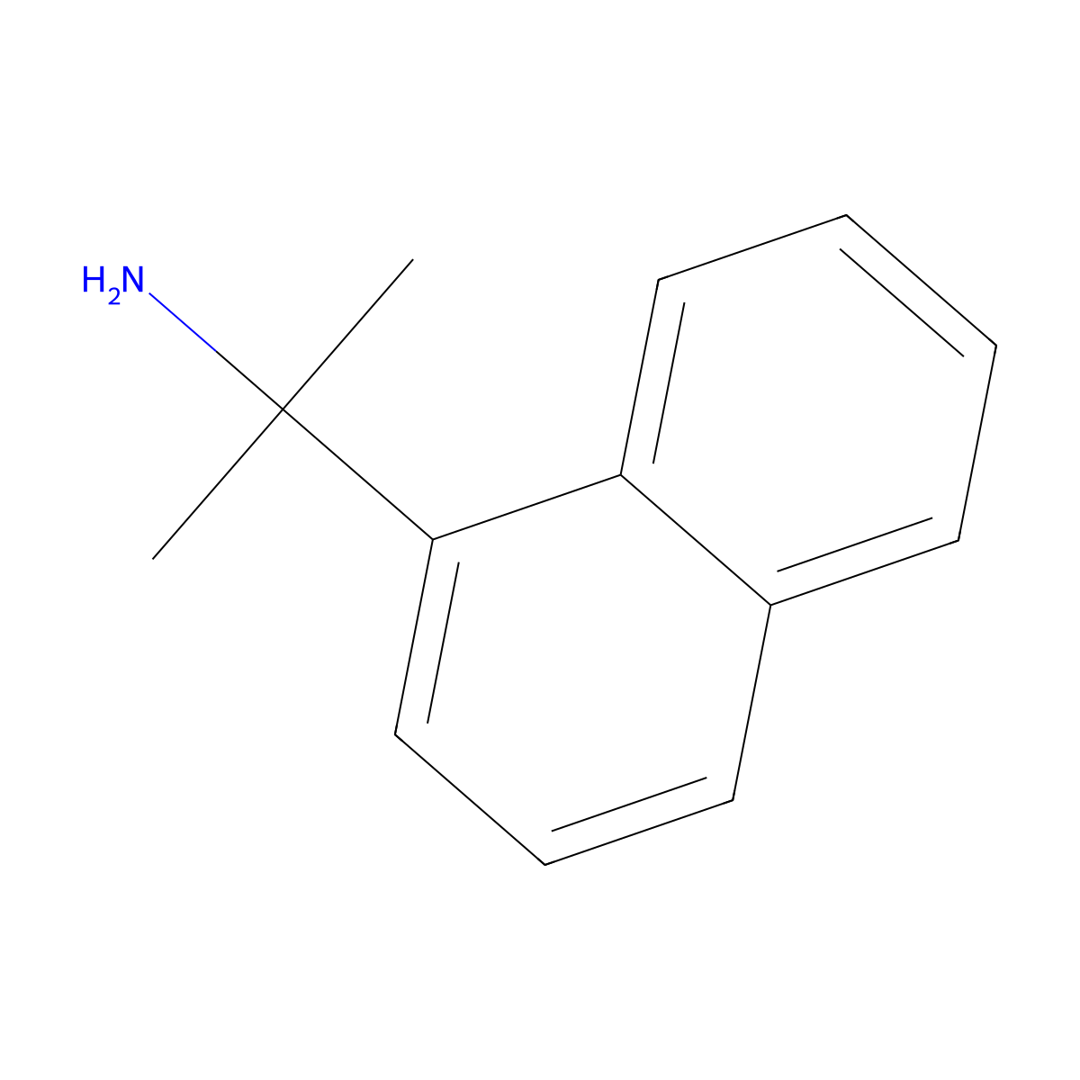 2-(Naphthalen-1-yl)propan-2-amine molecular structure, CAS 141983-61-1