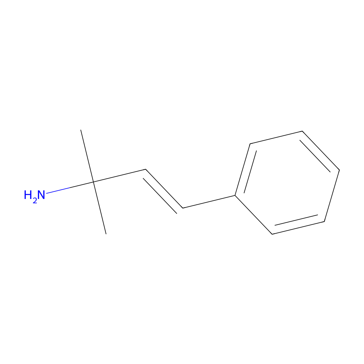 2-Methyl-4-phenylbut-3-en-2-amine molecular structure, CAS 141983-65-5