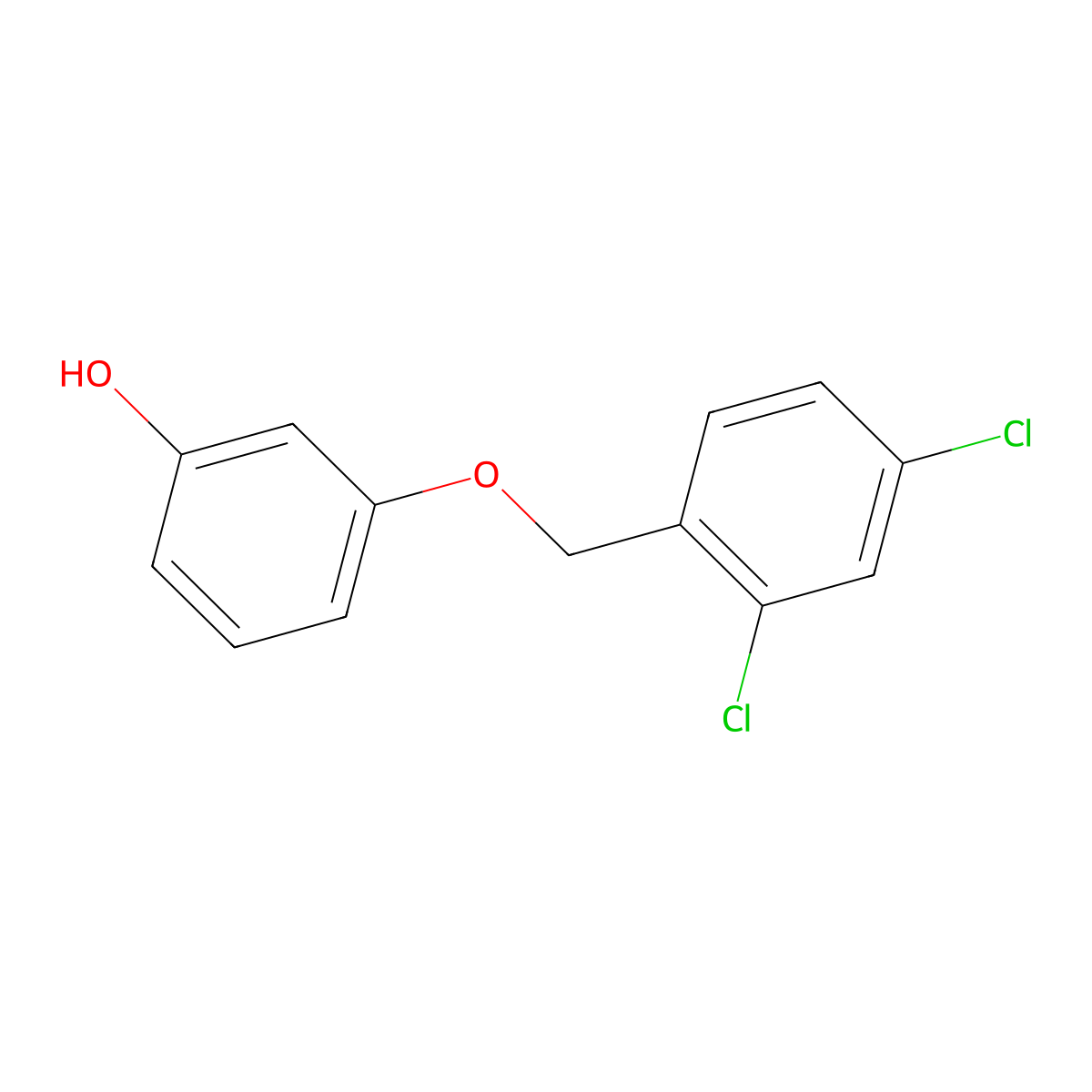 3-[(2,4-Dichlorophenyl)methoxy]phenol molecular structure, CAS 141994-71-0