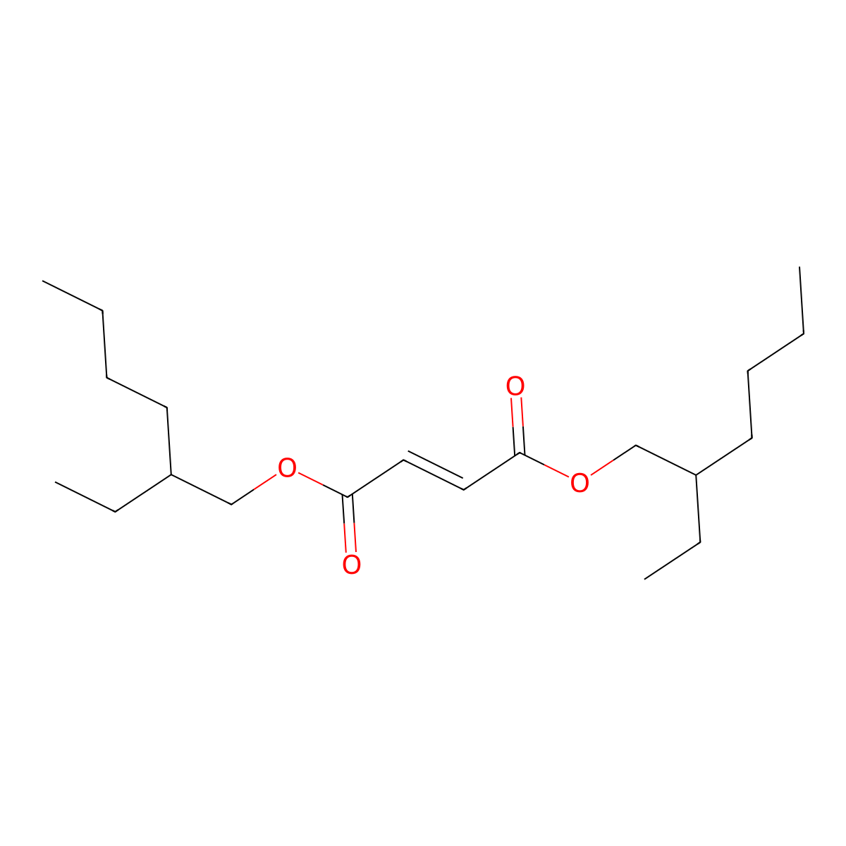 Di-2-ethylhexyl maleate molecular structure, CAS 142-16-5