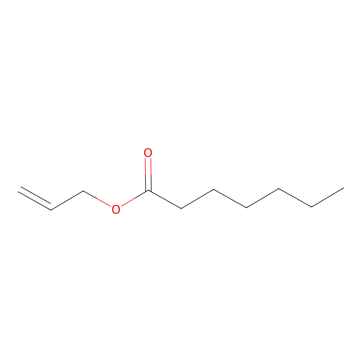 Allyl Heptanoate molecular structure, CAS 142-19-8