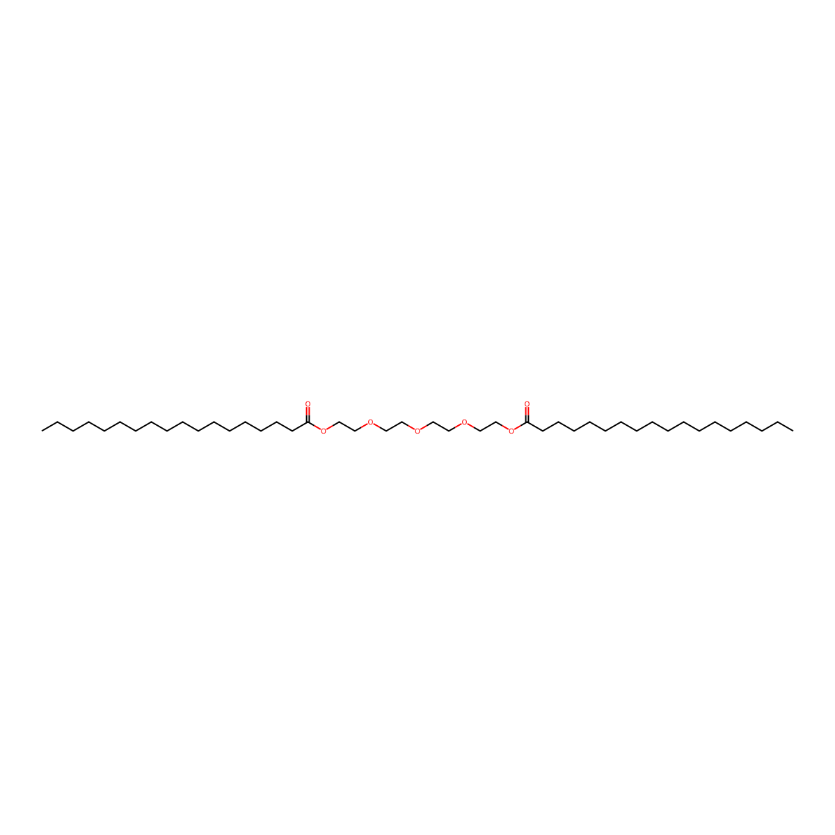 1,1'-(Oxybis(2,1-ethanediyloxy-2,1-ethanediyl)) dioctadecanoate molecular structure, CAS 142-20-1
