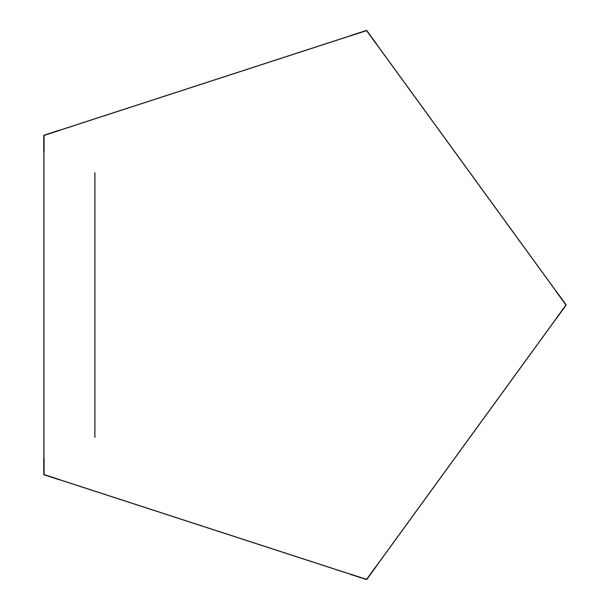 Cyclopentene molecular structure, CAS 142-29-0