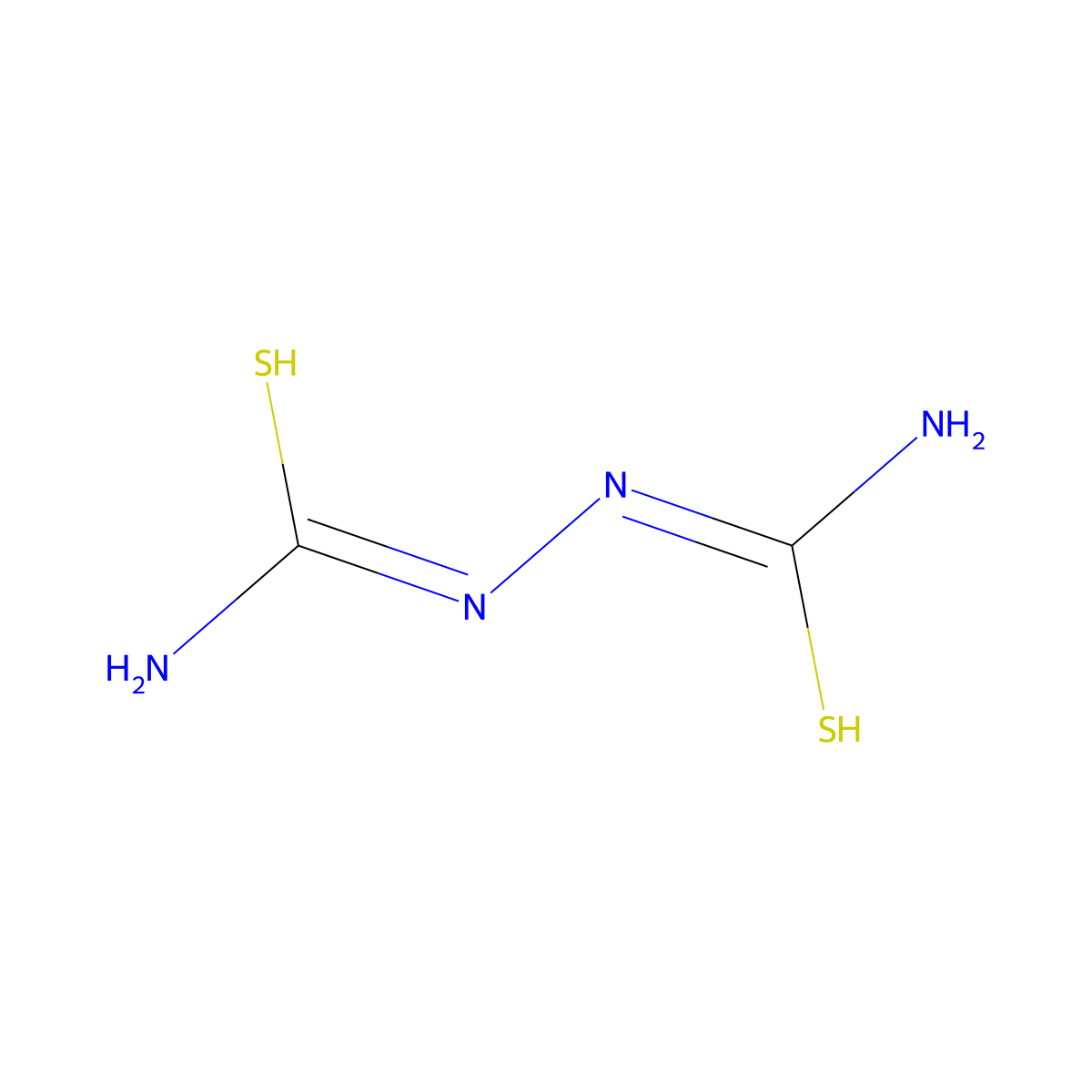 N'-[[amino(sulfanyl)methylidene]amino]carbamimidothioic acid molecular structure, CAS 142-46-1